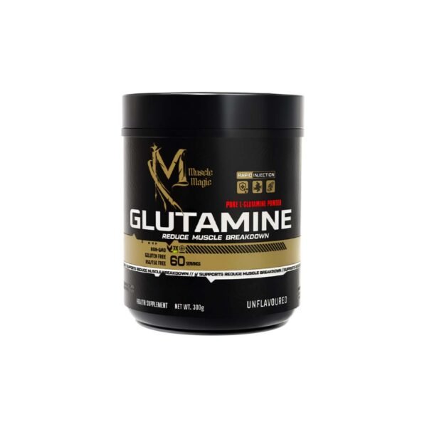 Muscle Magic L-Glutamine Powder | Muscle Recovery, Immune Support & Reduced Muscle Breakdown – Unflavoured (60 Servings)